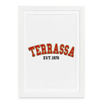 Terrassa Est. 1976 - Framed poster (27 × 37 cm) - white - Front