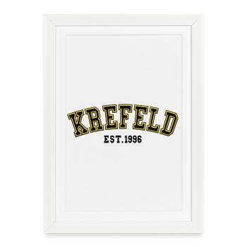 Krefeld Fondé en 1996 - Affiche encadrée (27 × 37 cm) - blanc - Devant