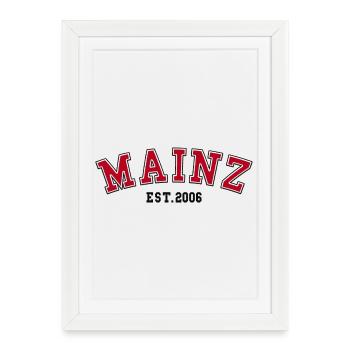 Mayence Fondée en 2006 - Affiche encadrée (27 × 37 cm) - blanc - Devant