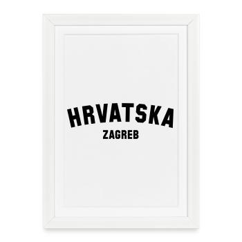 ZAGREB Hrvatska - Kroatien - Croatia - Framed poster (27 × 37 cm) - white - Front