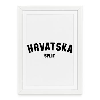 SPLIT, Hrvatska, Croatia, Croatia - Framed poster (27 × 37 cm) - white - Front