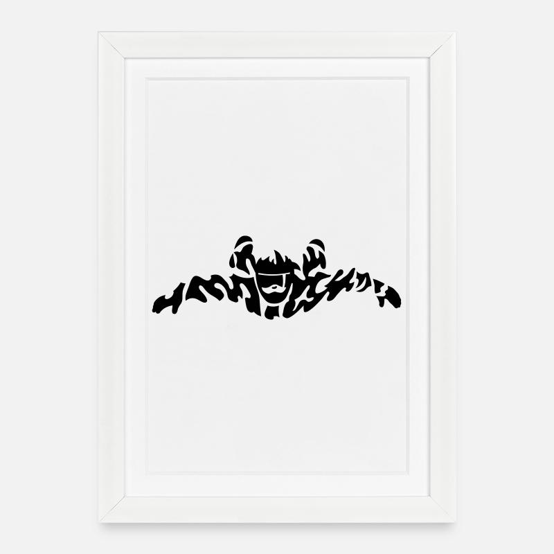 skydiver extreme - Affiche encadrée (27 × 37 cm) - blanc