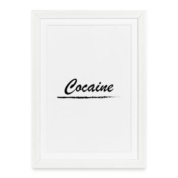Cocaïne - cocaïne, drogue, stupéfiant - Affiche encadrée (27 × 37 cm) - blanc - Devant
