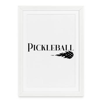 Pickleball - Framed poster (27 × 37 cm) - white - Front
