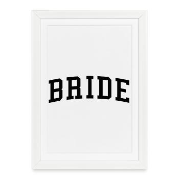Fiançailles de mariage assorties à la mariée Mariage - Affiche encadrée (27 × 37 cm) - blanc - Devant