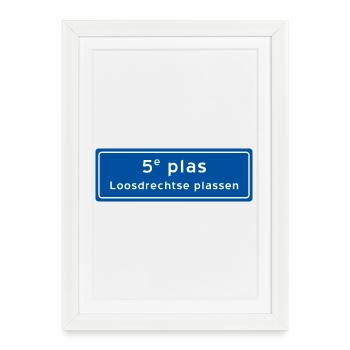Loosdrechtse plassen 5e plas - Affiche encadrée (27 × 37 cm) - blanc - Devant