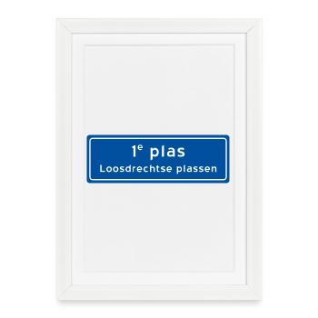 Loosdrechtse plassen 1st plas - Affiche encadrée (27 × 37 cm) - blanc - Devant