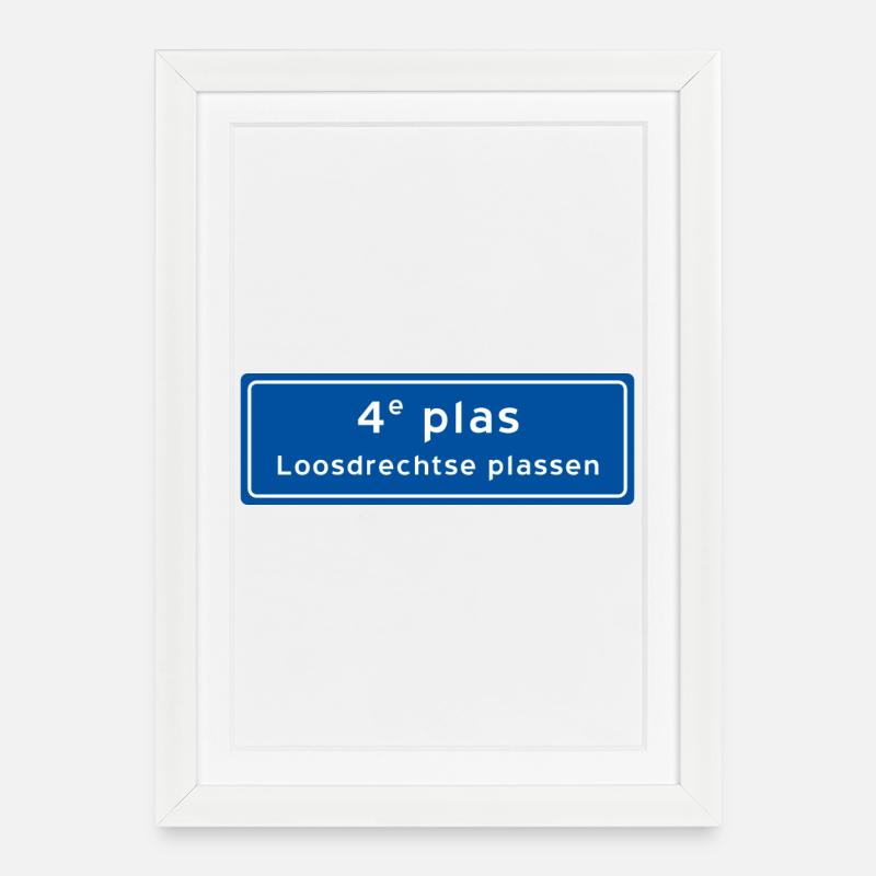 Loosdrechtse plassen 4th plas - Framed poster (27 × 37 cm) - white