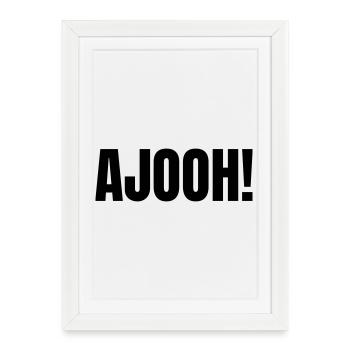 Ajooh - Framed poster (27 × 37 cm) - white - Front