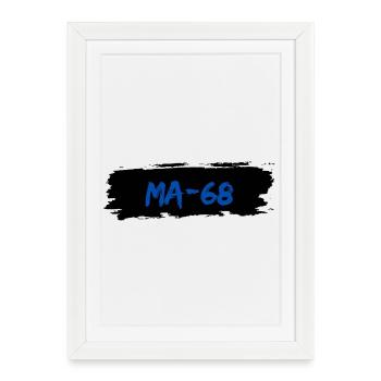 Mannheim 68 - Affiche encadrée (27 × 37 cm) - blanc - Devant