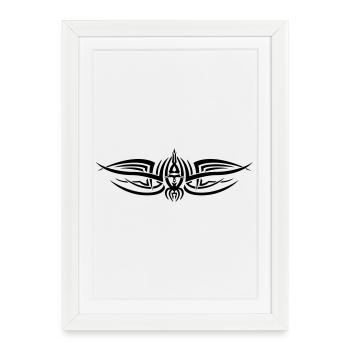 Tribal 2 par Helfspawn - Affiche encadrée (27 × 37 cm) - blanc - Devant