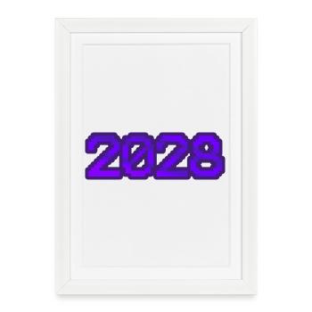 Computer 2028 - Framed poster (27 × 37 cm) - white - Front