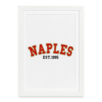 Naples Est.1995  - Framed poster (27 × 37 cm) - white - Front