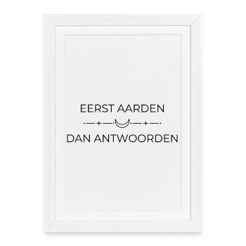 Spiritual Gift | First Grounding then Answering - Framed poster (27 × 37 cm) - white - Front