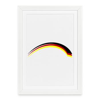 Germany Flag - Framed poster (27 × 37 cm) - white - Front