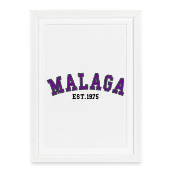 Malaga Est. 1975 - Framed poster (27 × 37 cm) - white - Front