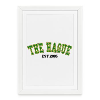 Den Haag Est. 2005 - Gerahmtes Poster (27 × 37 cm) - Weiß - Vorne