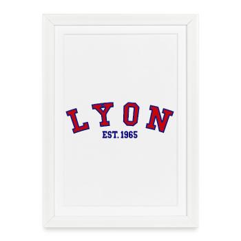 Lyon Est. 1965 - Framed poster (27 × 37 cm) - white - Front