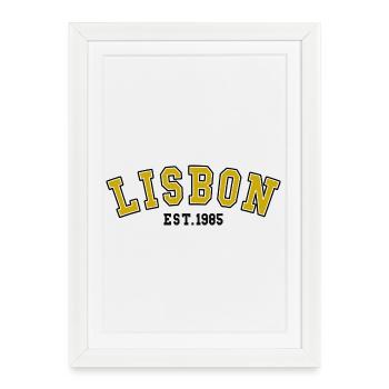 Établissement de Lisbonne 1985 - Affiche encadrée (27 × 37 cm) - blanc - Devant