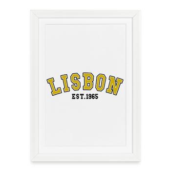 Lisbonne Fondé en 1965 - Affiche encadrée (27 × 37 cm) - blanc - Devant