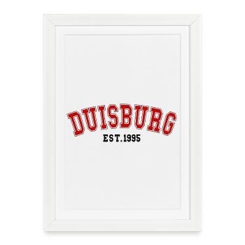 Duisburg Est. 1995 - Framed poster (27 × 37 cm) - white - Front
