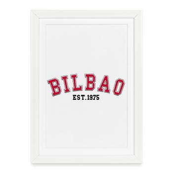 Bilbao Est. 1975 - Affiche encadrée (27 × 37 cm) - blanc - Devant