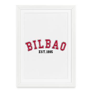 Bilbao Est. 1995 - Affiche encadrée (27 × 37 cm) - blanc - Devant
