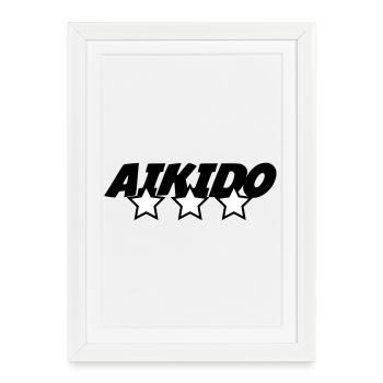 Aikido - Martial Art - Aikido - Framed poster (27 × 37 cm) - white - Front