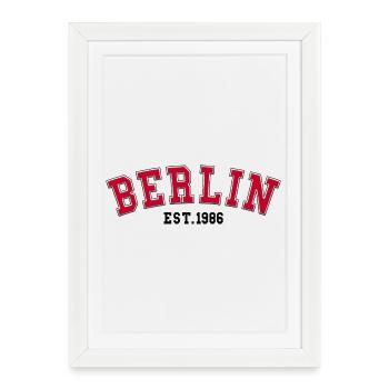Berlin Est. 1986 - Framed poster (27 × 37 cm) - white - Front