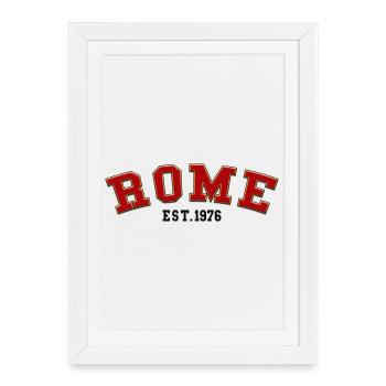 Rome Est. 1976 - Framed poster (27 × 37 cm) - white - Front