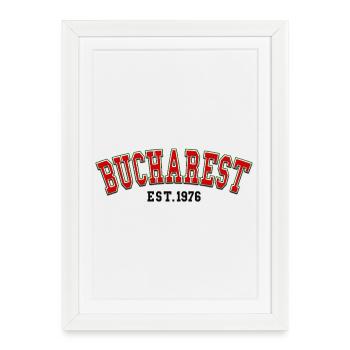 Bucharest Est. 1976 - Framed poster (27 × 37 cm) - white - Front