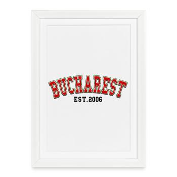 Bucharest Est. 2006 - Framed poster (27 × 37 cm) - white - Front
