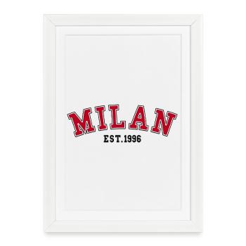 Milan Est. 1996 - Framed poster (27 × 37 cm) - white - Front
