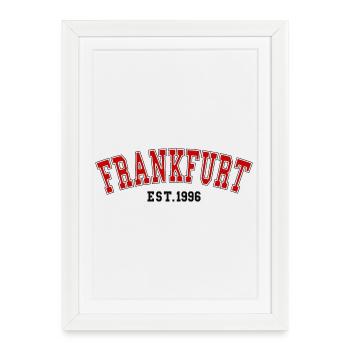 Est. Francfort, 1996 - Affiche encadrée (27 × 37 cm) - blanc - Devant