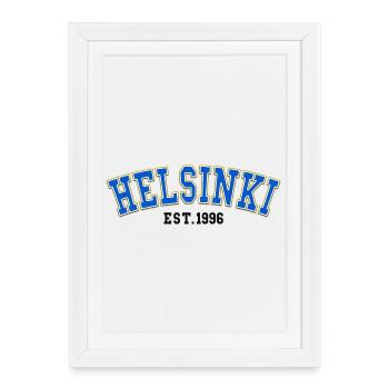 Helsinki Fondée en 1996 - Affiche encadrée (27 × 37 cm) - blanc - Devant