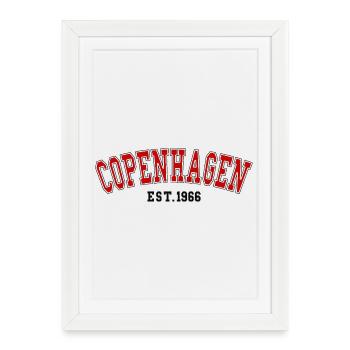Copenhagen Est. 1966 - Framed poster (27 × 37 cm) - white - Front