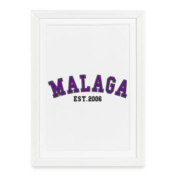 Malaga Est. 2006 - Framed poster (27 × 37 cm) - white - Front