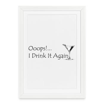 Espresso Martini Again - Framed poster (27 × 37 cm) - white - Front