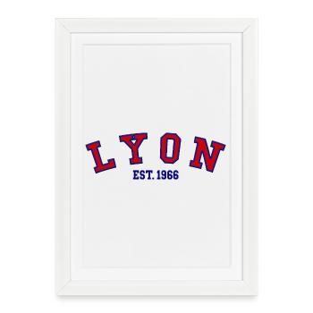 Lyon Est. 1966 - Framed poster (27 × 37 cm) - white - Front