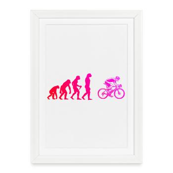 Idée cadeau pour un vélo de route avec vélo de route - Affiche encadrée (27 × 37 cm) - blanc - Devant