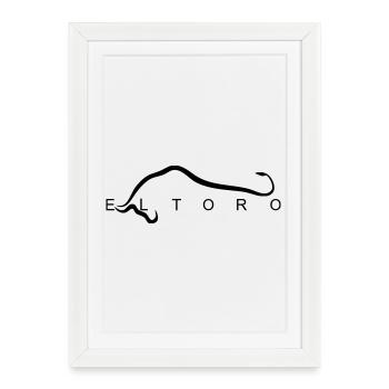 El_Toro - Framed poster (27 × 37 cm) - white - Front