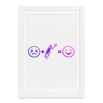 Gift idea for a tennis with tennis - Framed poster (27 × 37 cm) - white - Front