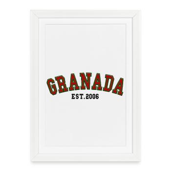 Granada Est. 2006 - Framed poster (27 × 37 cm) - white - Front