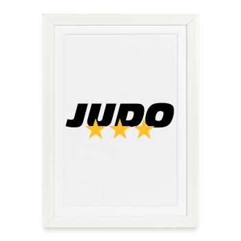 [ Judo ] - Affiche encadrée (27 × 37 cm) - blanc - Devant