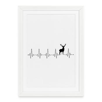 Please Upload Design Image - Framed poster (27 × 37 cm) - white - Front