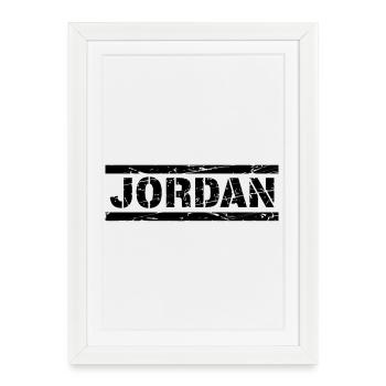 Jordan river - Framed poster (27 × 37 cm) - white - Front