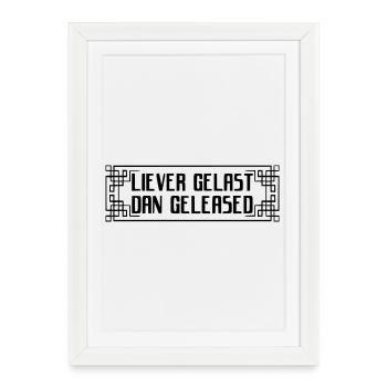 Autocollant soudé plutôt que loué * - Affiche encadrée (27 × 37 cm) - blanc - Devant