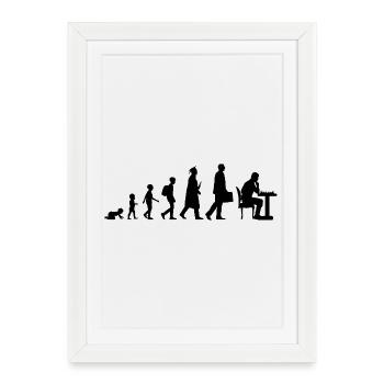 Development of chess - Framed poster (27 × 37 cm) - white - Front