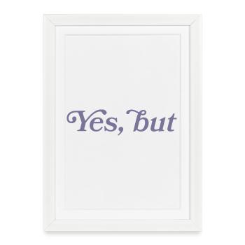 Ja, aber... - Affiche encadrée (27 × 37 cm) - blanc - Devant