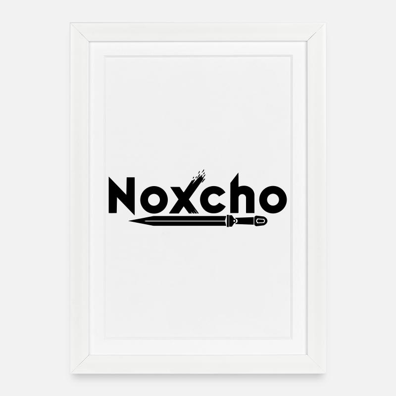 NoXcHo - Gerahmtes Poster (27 × 37 cm) - Weiß